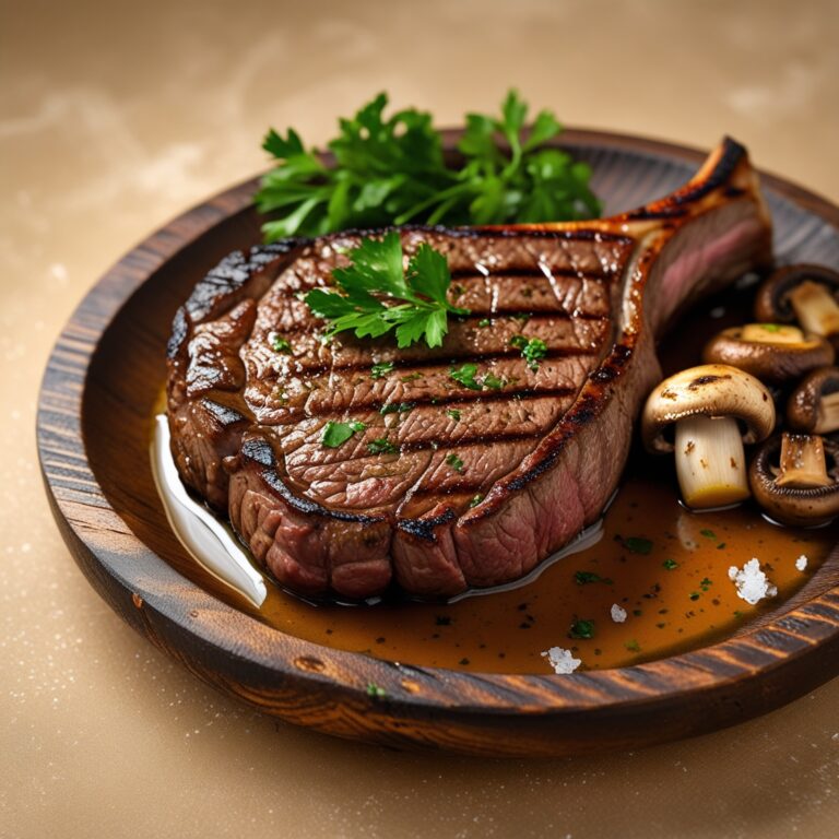 Steak with Sautéed Mushrooms